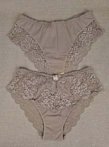 Трусы женские слипы с кружевом (большие размеры) ALINA 