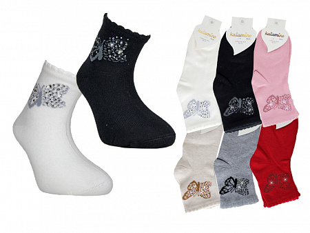 Носки со стразами для девочки   KATAMINO