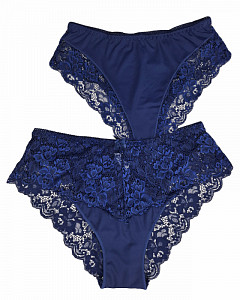Женские трусы слипы с кружевом  ALINA 