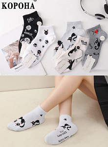 Женские носки с рисунком КОРОНА